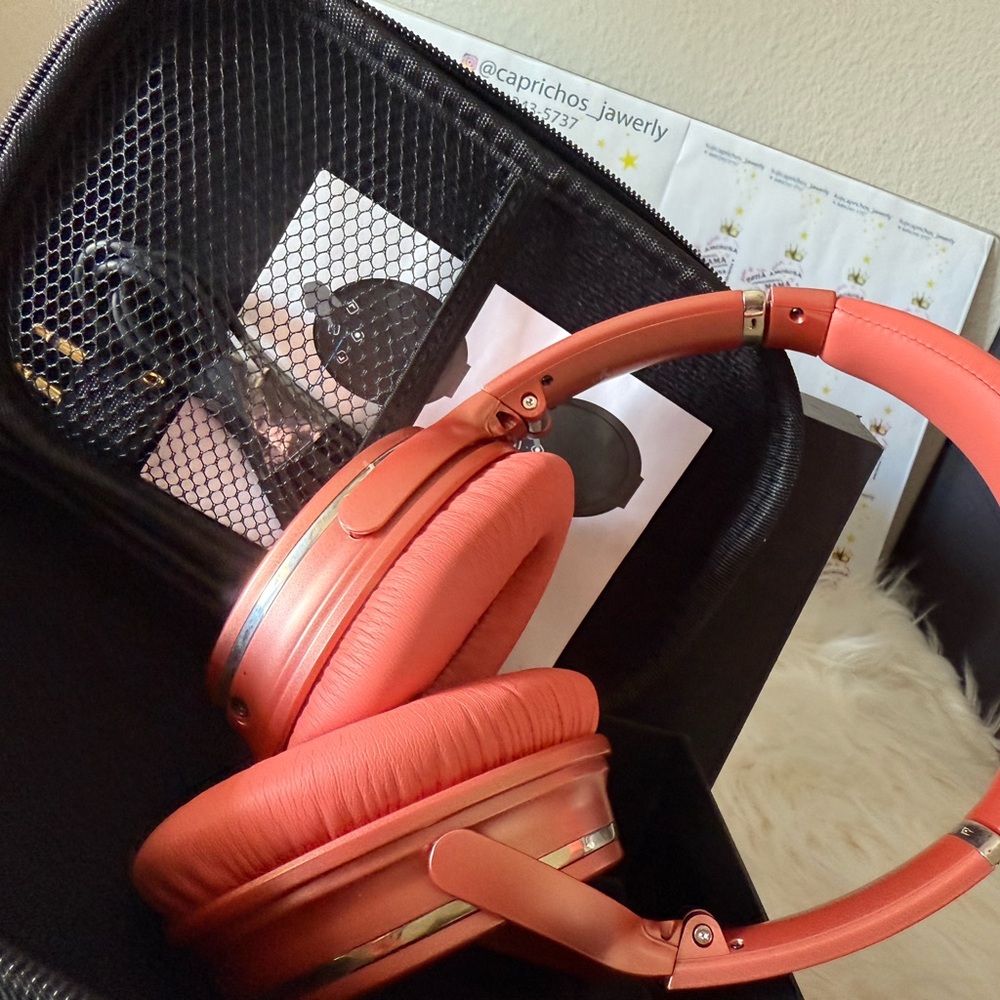 Coral Over-Ear Headphones with Case